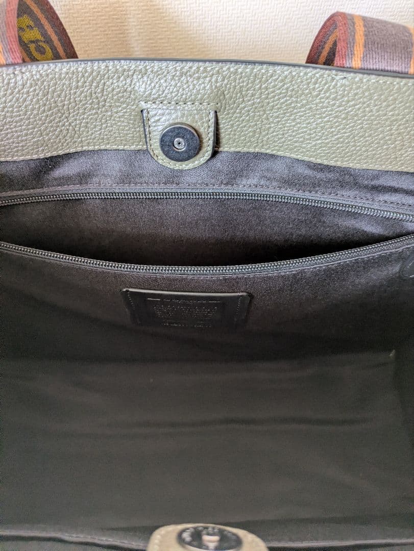 【美品】COACHスミスレザートートバッグラージサイズ