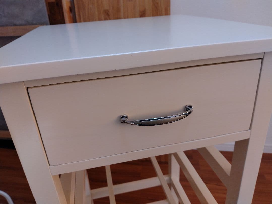 カントリー調 ホワイト ラック 引き出し