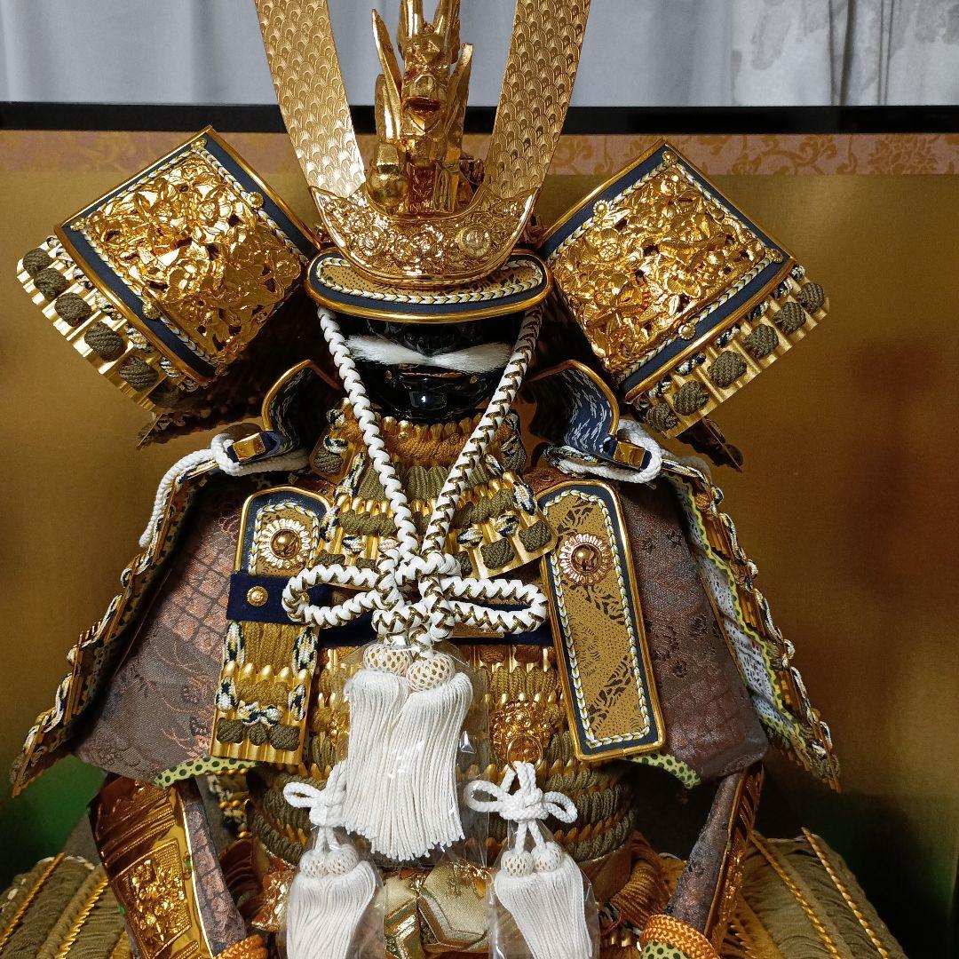 五月人形三段飾り鎧兜　平安光義　　引き渡し大歓迎