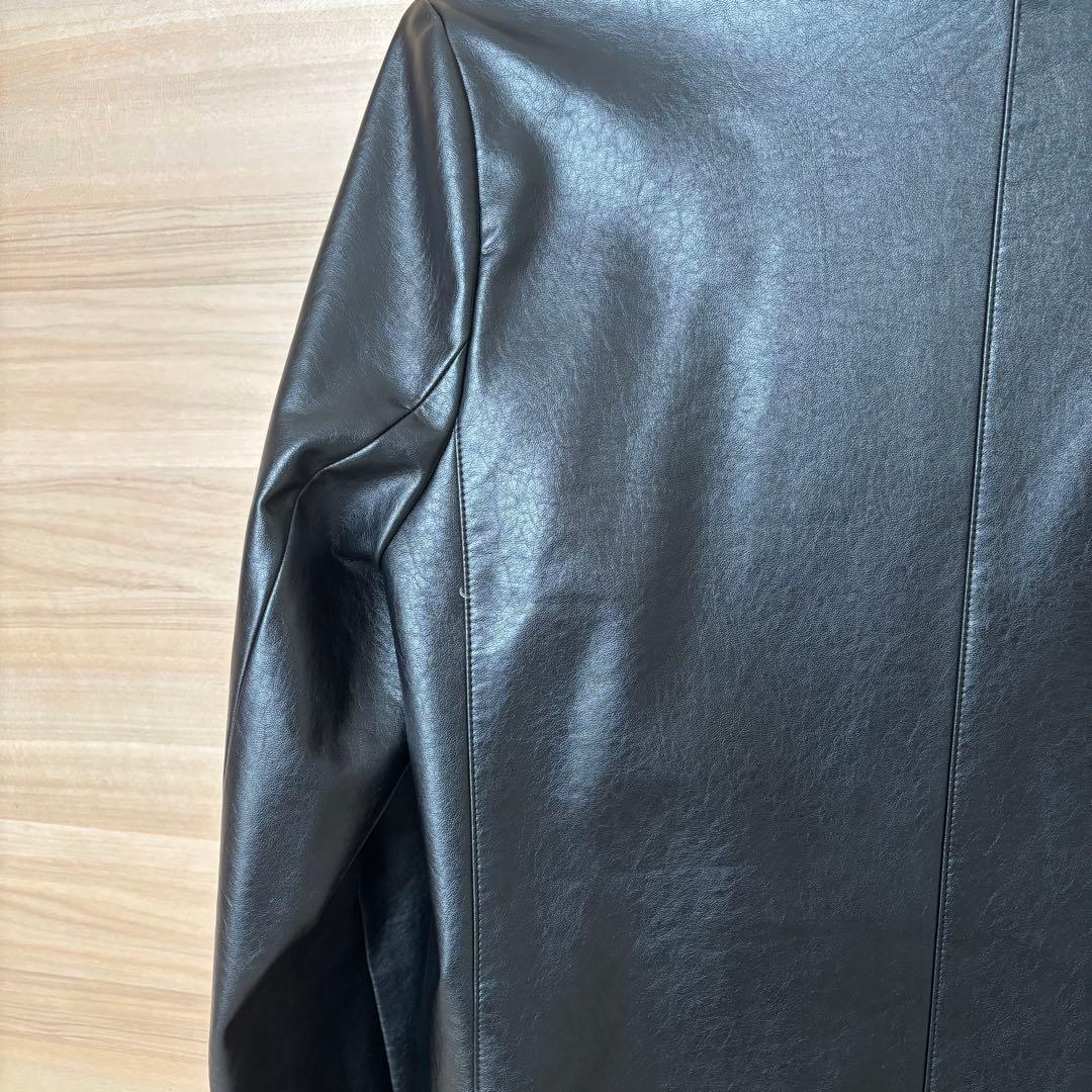 ラウンジドレス　エコレザージャケット