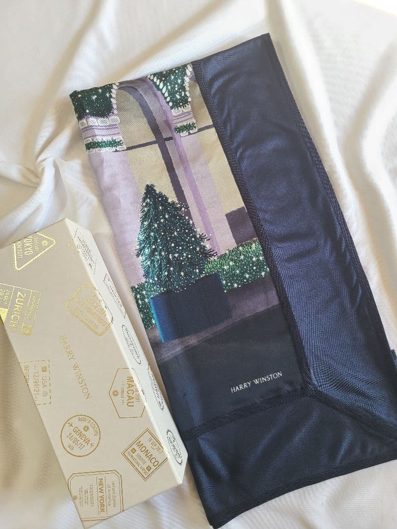 年末セール♪ HARRY WINSTON ハリーウィンストン シルクスカーフ