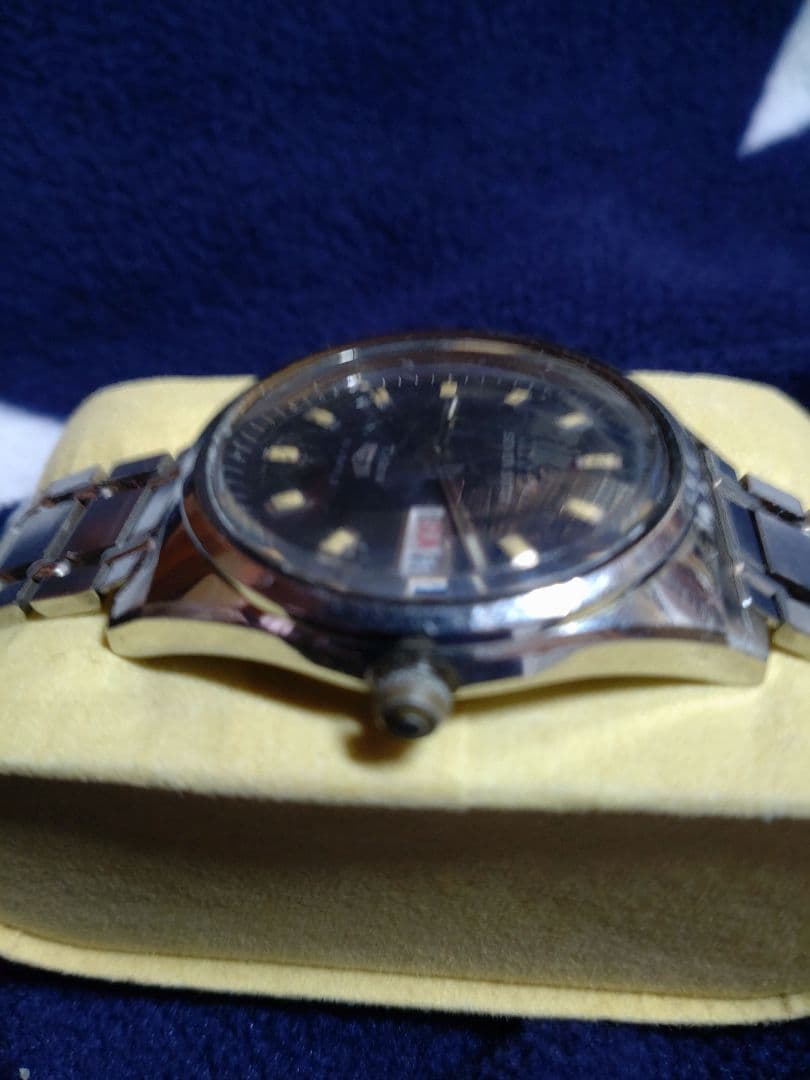 シチズンセブンスターデラックス　フルオリジナル 希少　ブラック文字盤