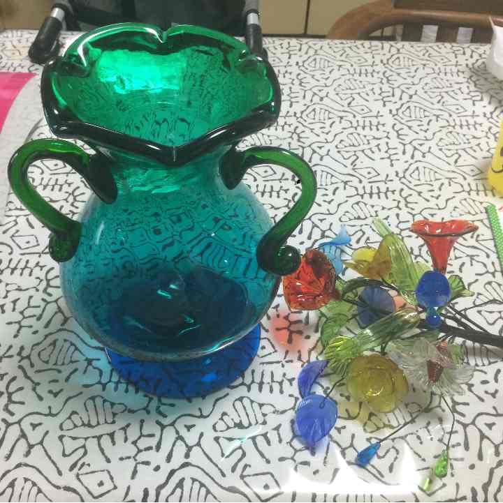 琉球ガラス 花瓶 値下げ交渉受け付けます！