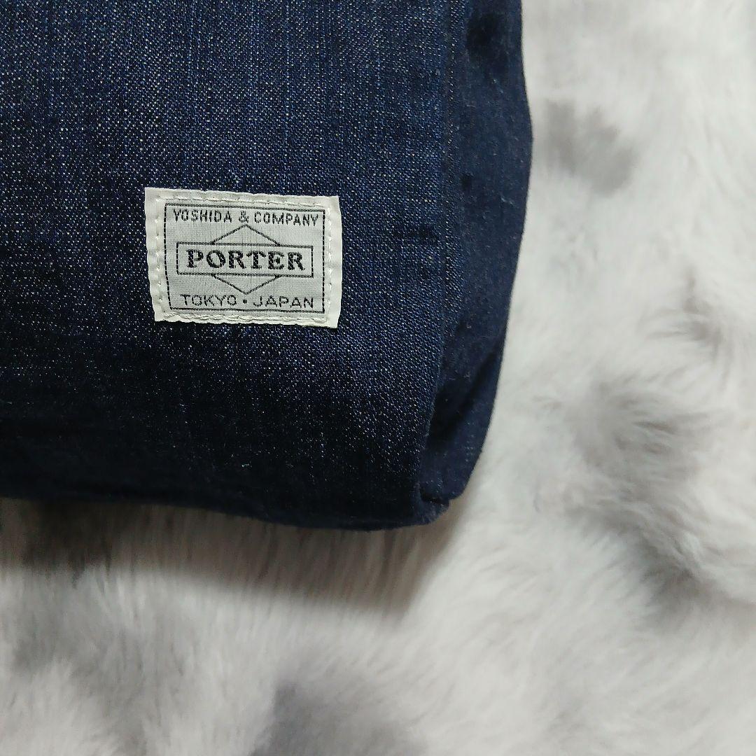 【美品】ＰＯＲＴＥＲポータートートバック　デニムユニセックスリバーシブル