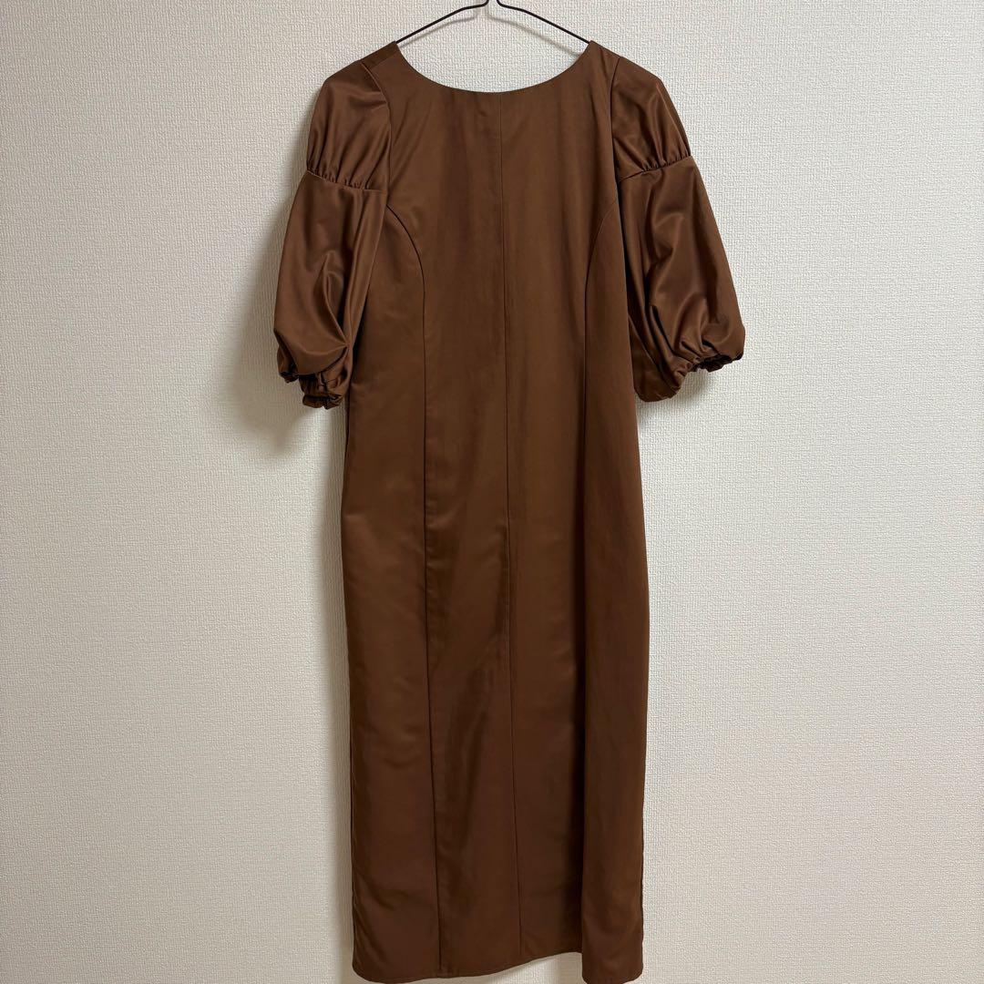 anuans　オケージョン　バルーンスリーブストレートワンピース ワンピース