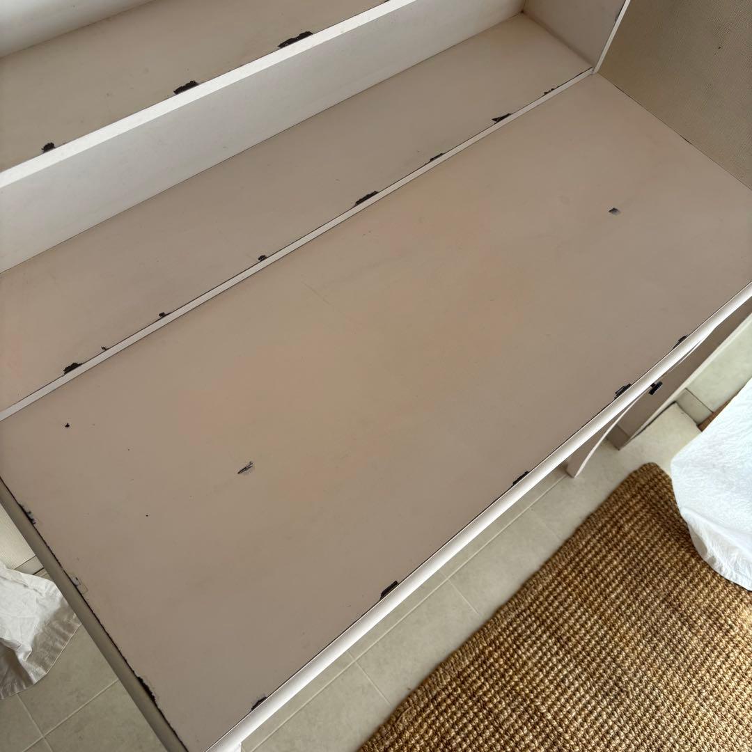 シャビーシック　ドレッサー　デスク　白家具　フレンチシャビー　カントリー　学習机