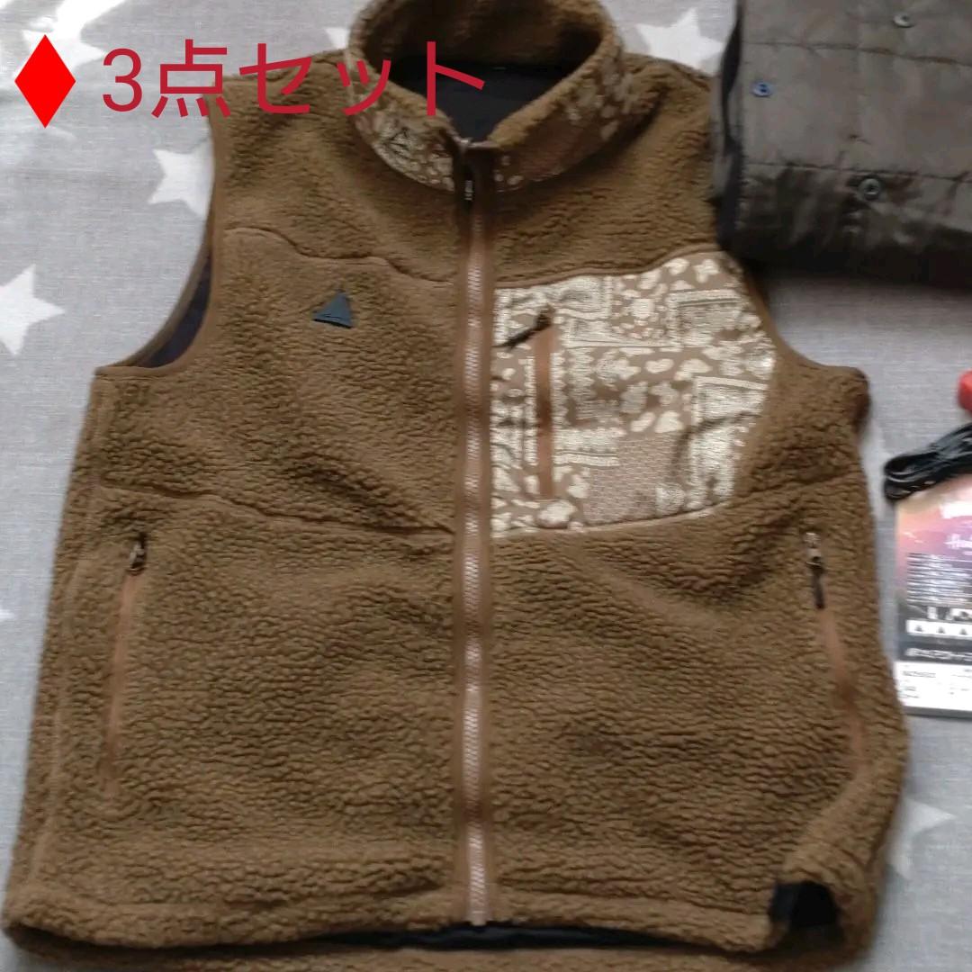 【ワークマン3点セット】ヒーターベスト・マルチブランケット・バッテリー