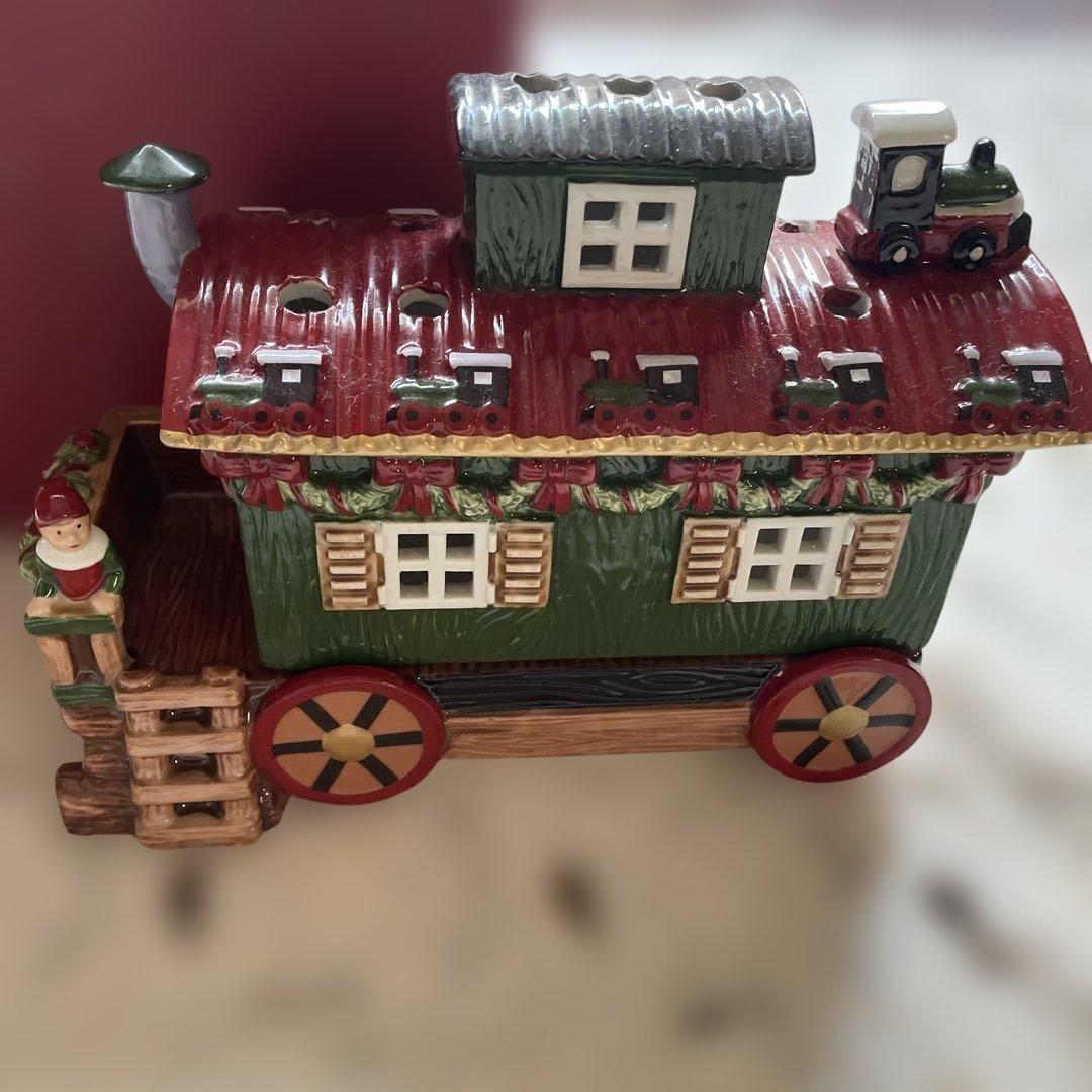 レア　villeroy＆boch ビレロイボッホ　キャンドルハウス　トレイン