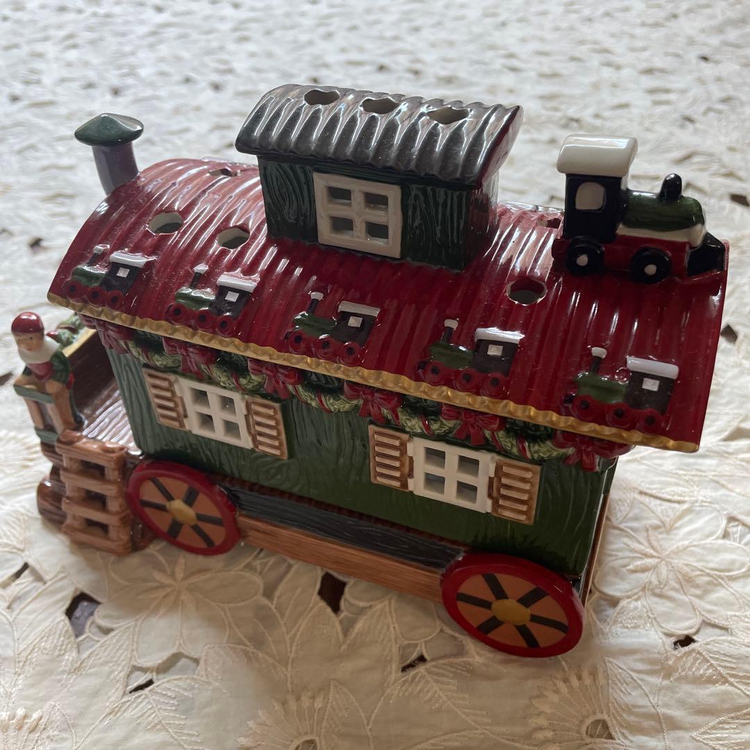 レア　villeroy＆boch ビレロイボッホ　キャンドルハウス　トレイン