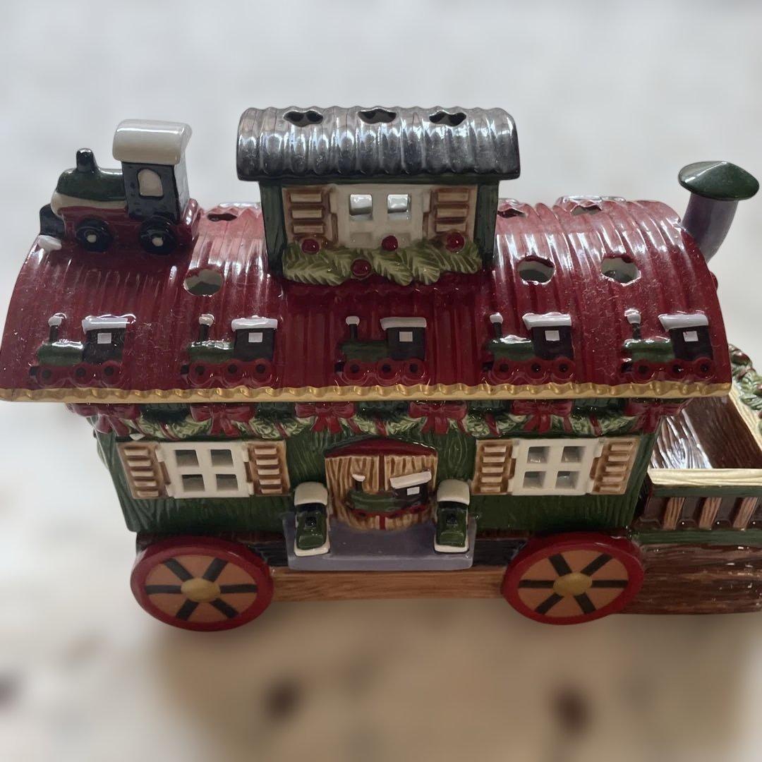 レア　villeroy＆boch ビレロイボッホ　キャンドルハウス　トレイン