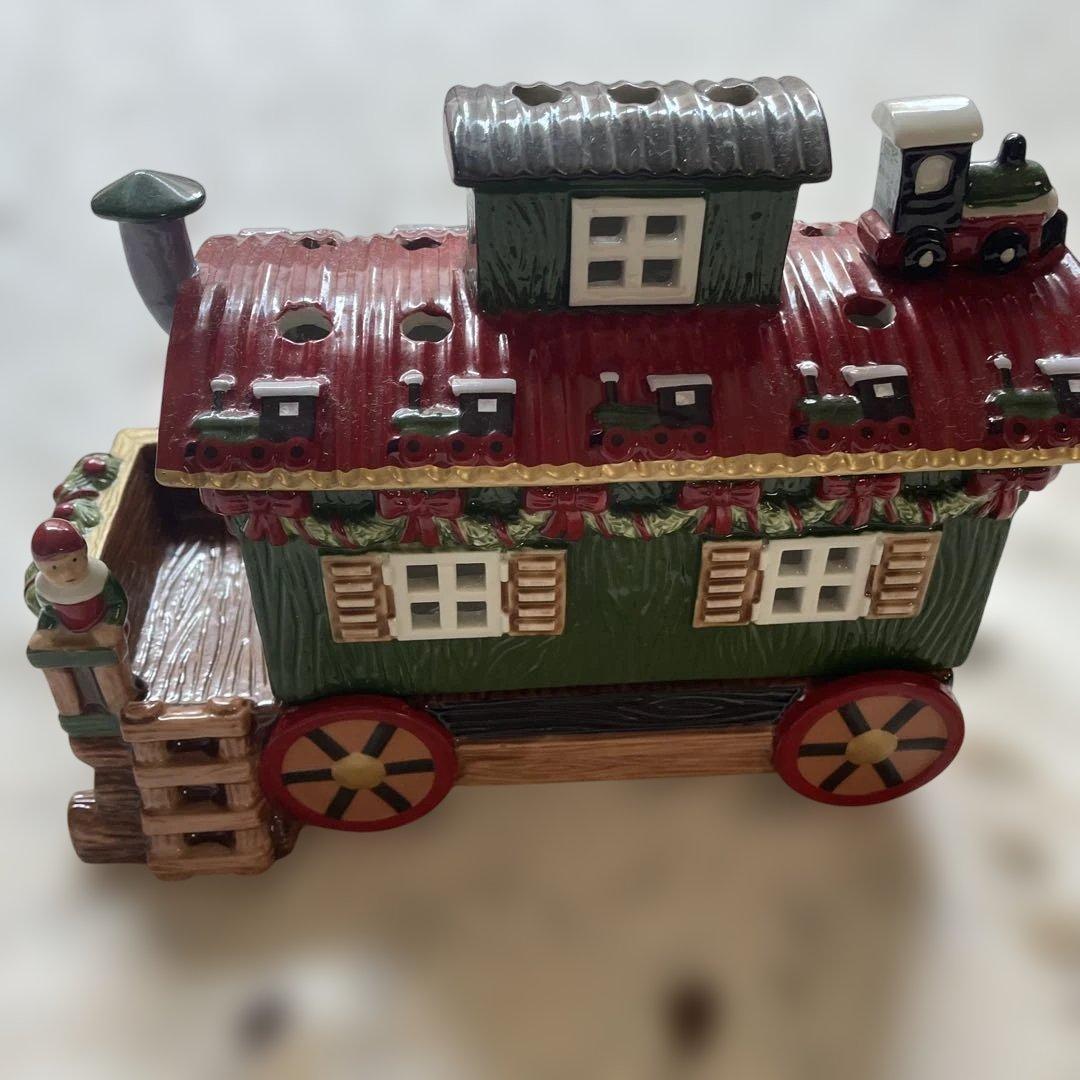 レア　villeroy＆boch ビレロイボッホ　キャンドルハウス　トレイン