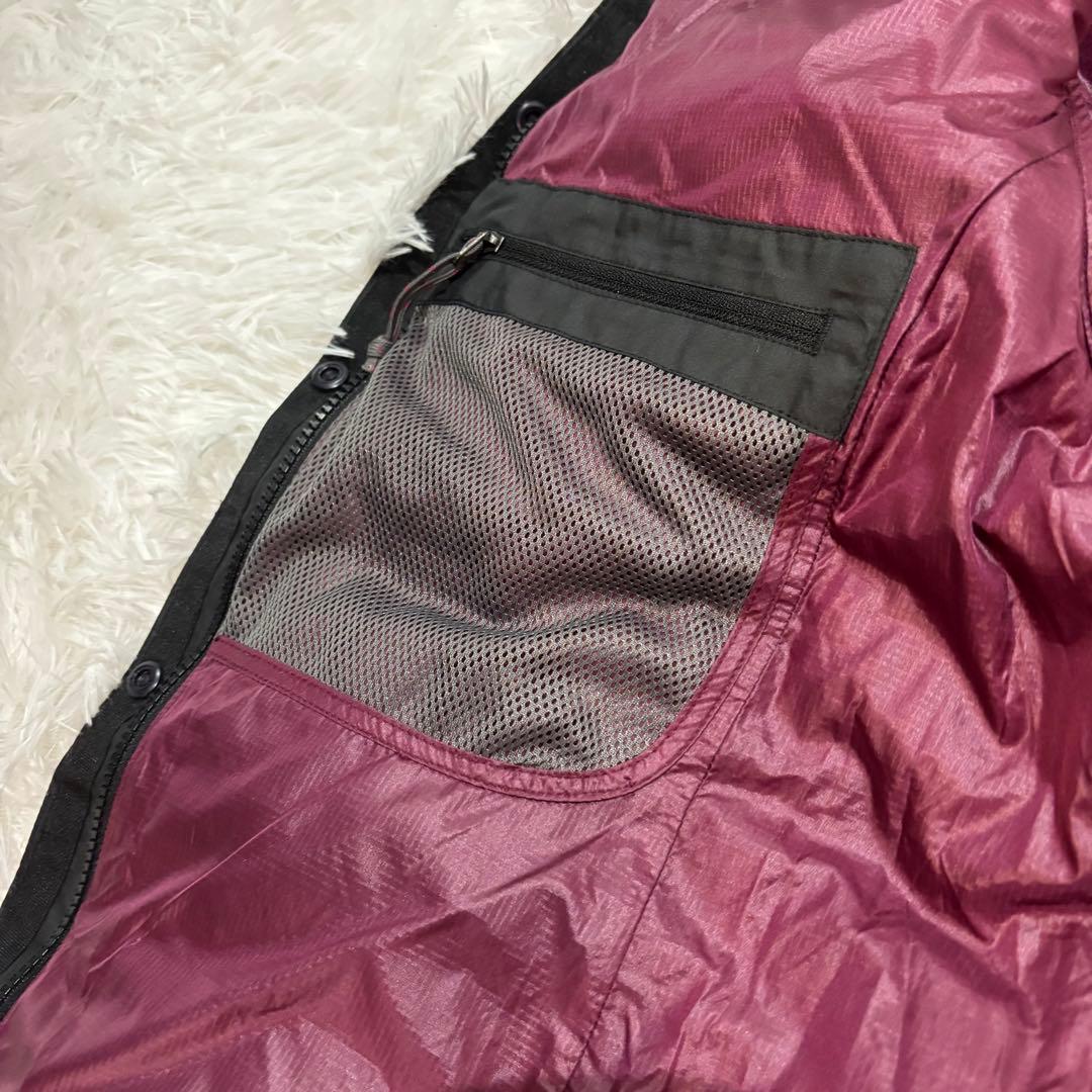 【人気】モンベル　トラベルダウンパーカ ダウンジャケット 2WAY ブラック L