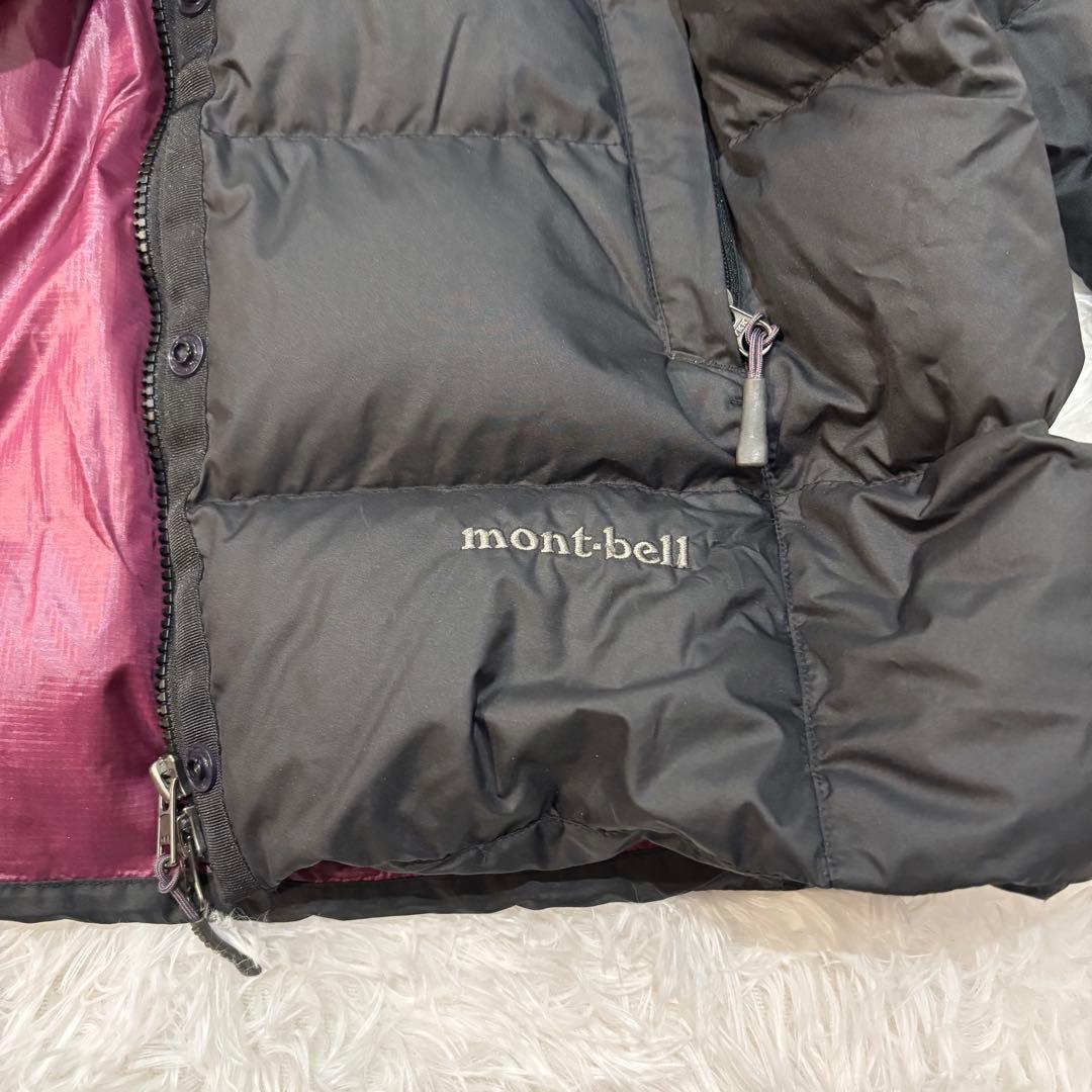 【人気】モンベル　トラベルダウンパーカ ダウンジャケット 2WAY ブラック L