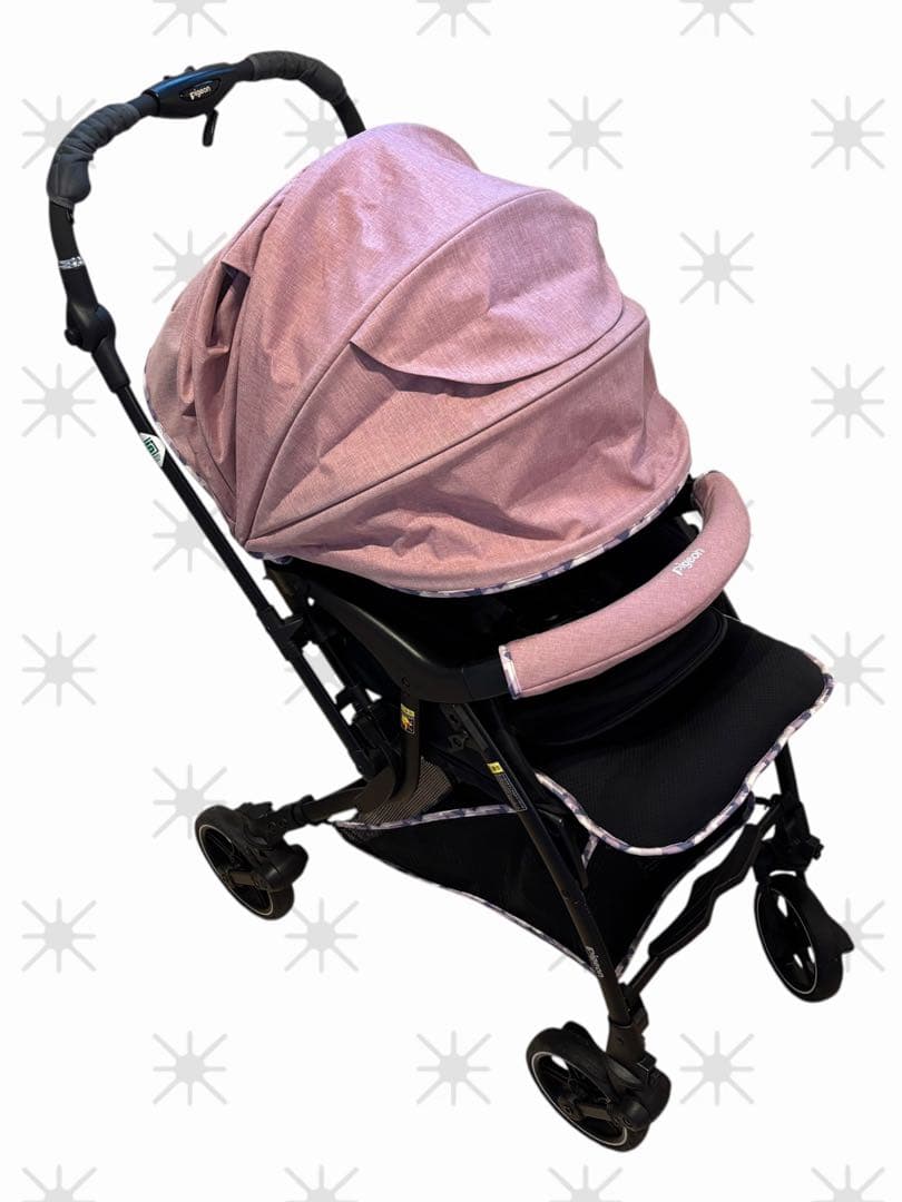 【美品】限定ピジョン ベビーカー ランフィリノン ピンク アカチャンホンポ限定