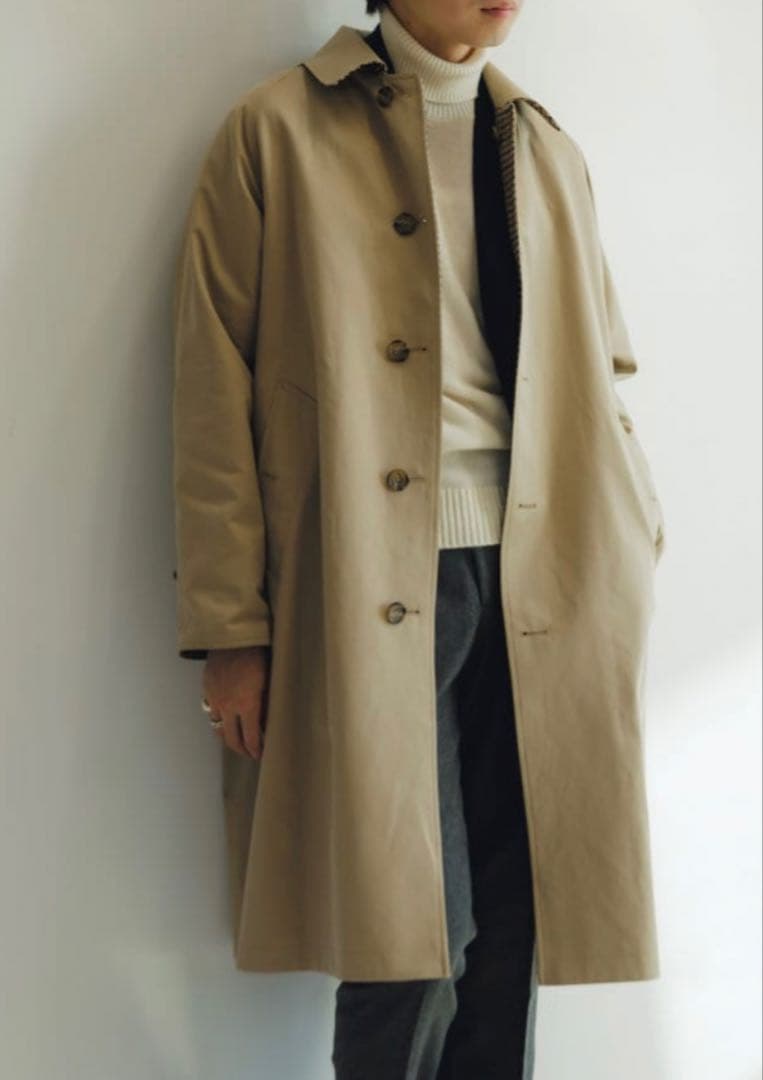 23AW インバーティア INVERTERE リバーシブル　ステンカラーコート