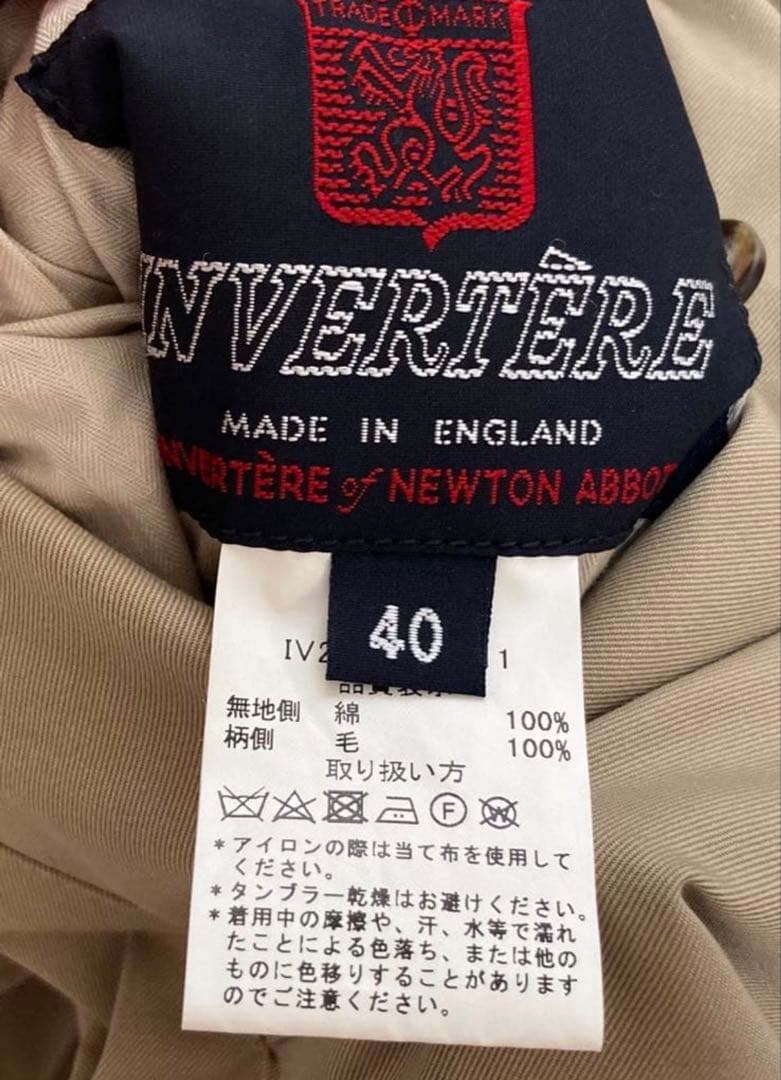 23AW インバーティア INVERTERE リバーシブル　ステンカラーコート