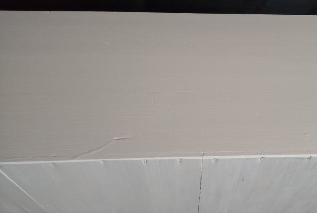 昭和レトロ　古いパタパタ扉の木製収納棚