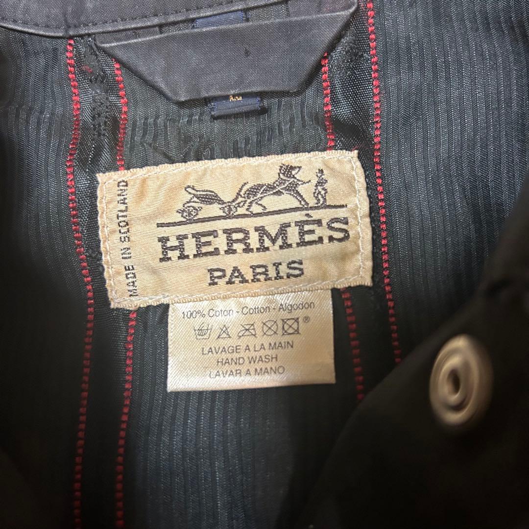 ジャケット・アウター 99aw archive Hermes black rubber coat