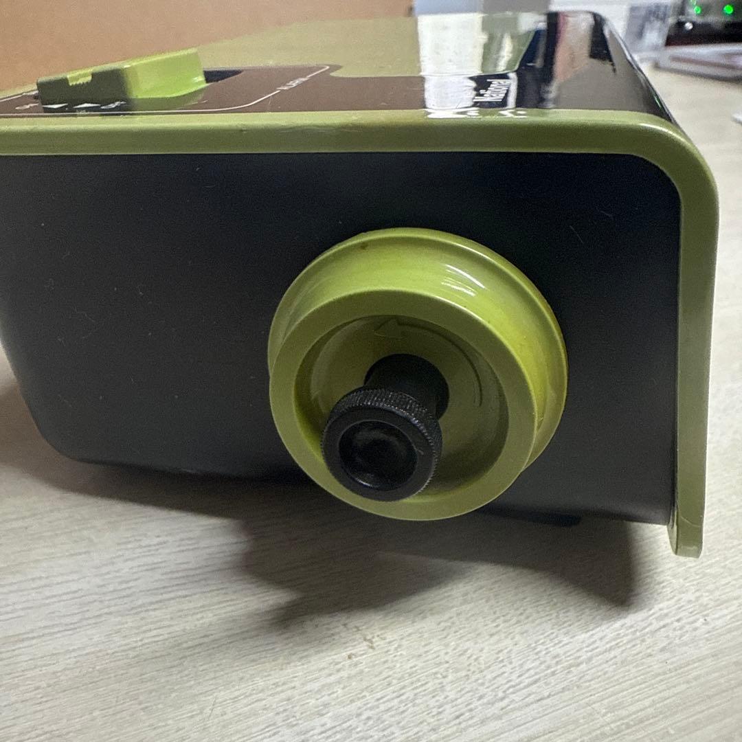 ナショナル交流目覚時計ヤングスヤスヤ　パタパタ時計　TG02 緑　グリーン