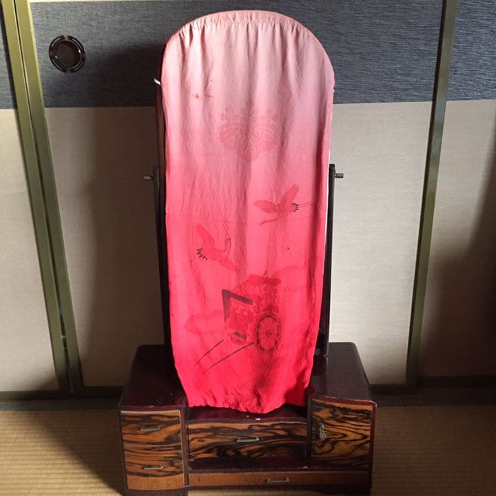 鏡台/昭和/レトロ/アンティーク/ヴィンテージ/木製