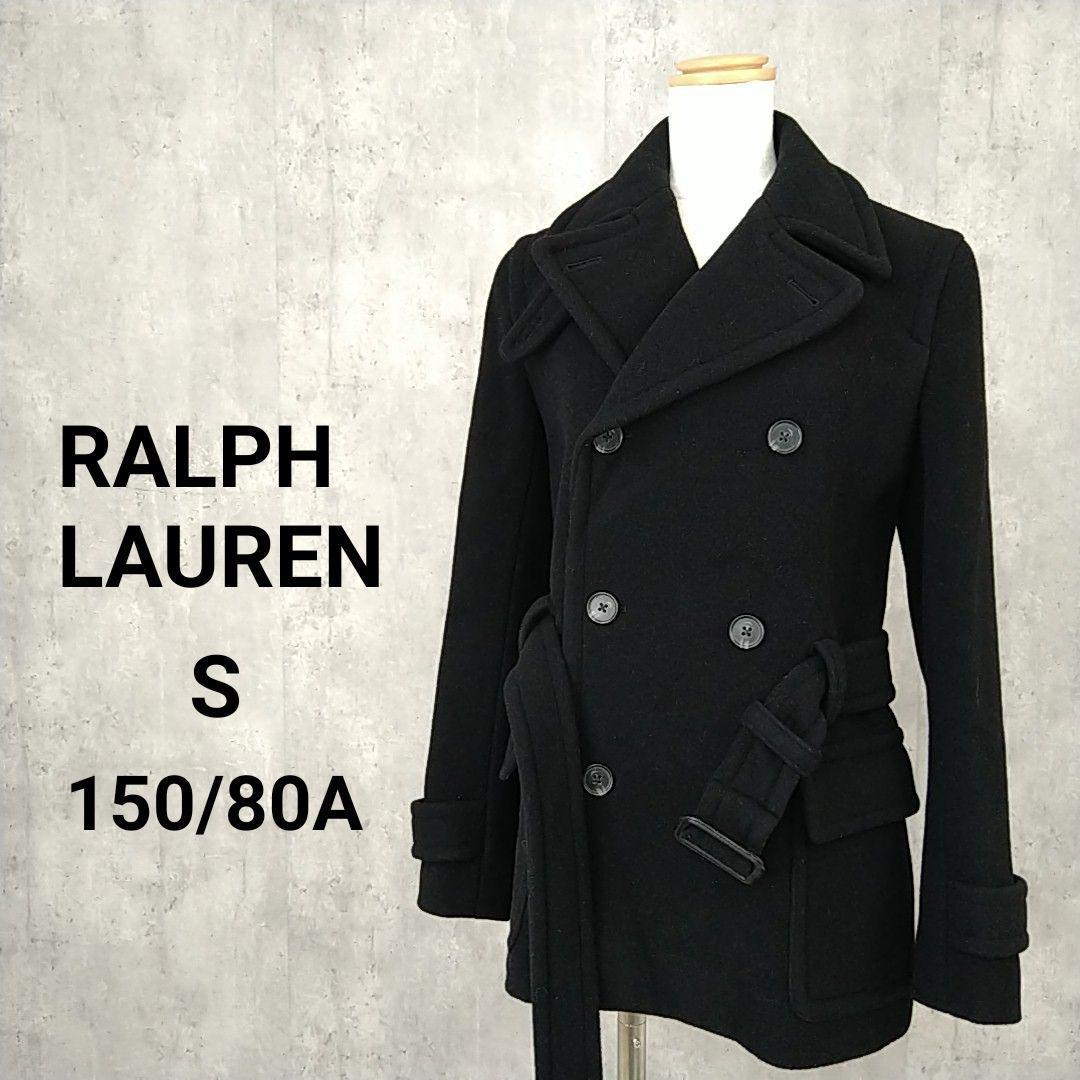【りあ様】RALPH LAUREN ラルフローレン ウールトレンチコート 黒