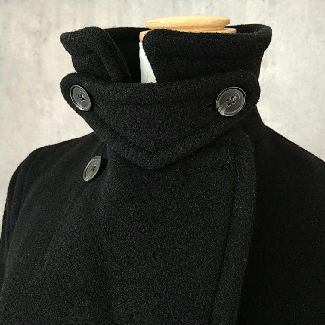 【りあ様】RALPH LAUREN ラルフローレン ウールトレンチコート 黒