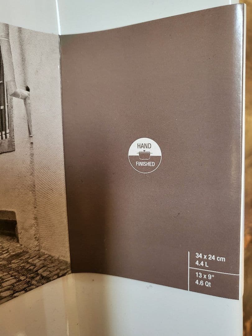 STAUB ダークブルー レクタンギュラー 34cm　カバー付き