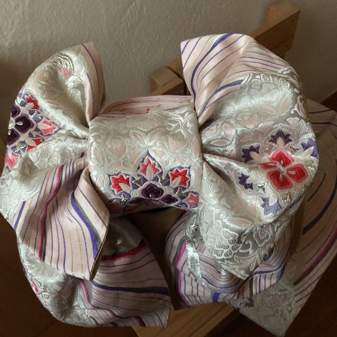 正絹袋帯からの七五三簡単付け帯です❣️