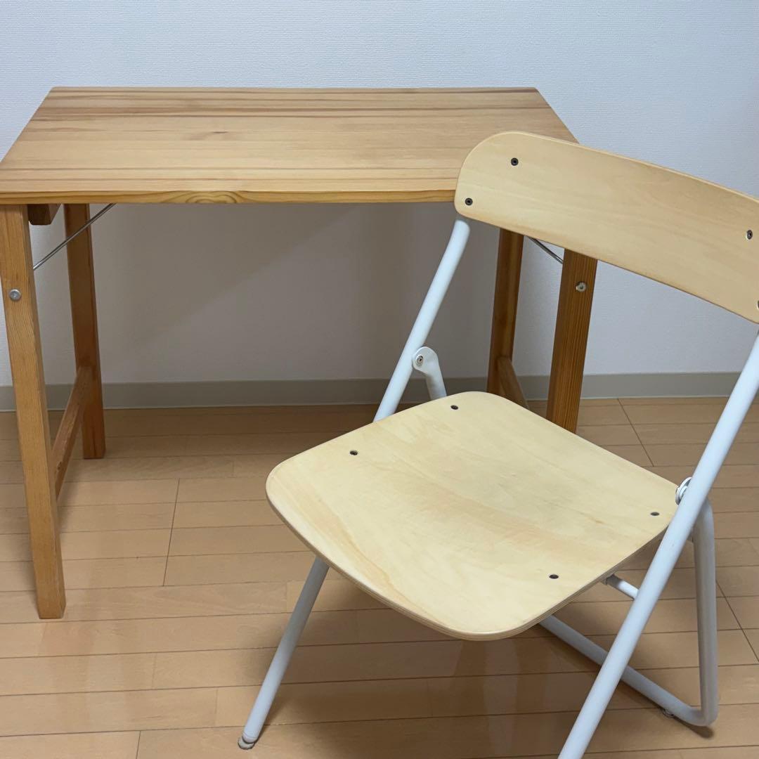 無印良品 折りたたみテーブル 折りたたみパイプチェア