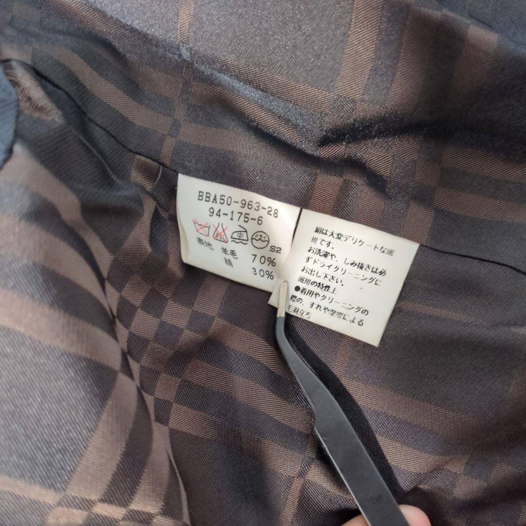 【金タグ】バーバリー バルカラー ロング コート ノバチェック XL相当 美品