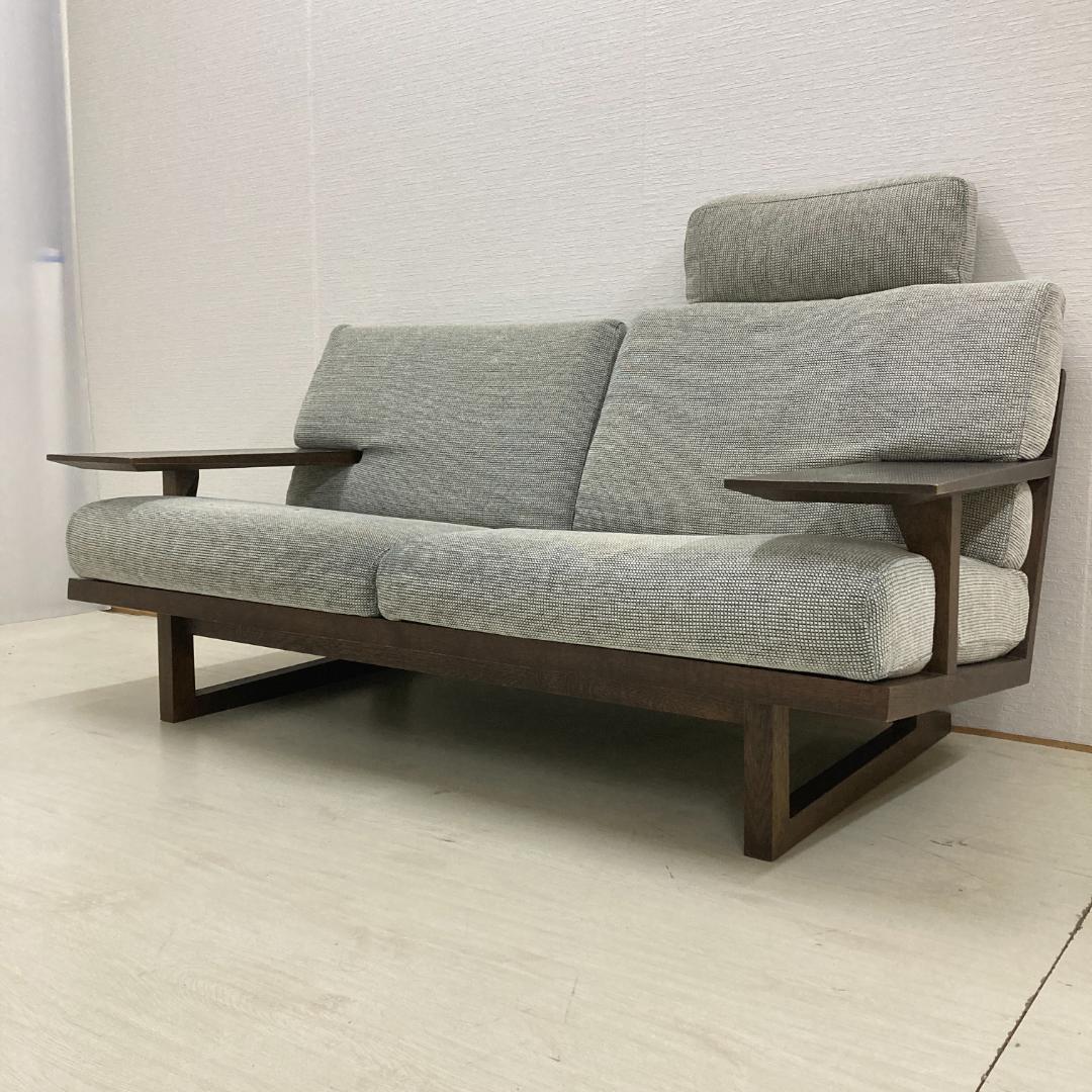 【カリモク】2人掛けソファ　WU47　無垢材　オーク材