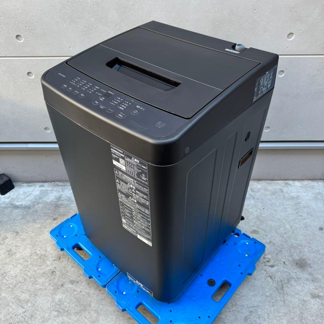 205⭐️2025年製★ほぼ新品★アイリスオーヤマ　洗濯機　6KG ブラック　黒