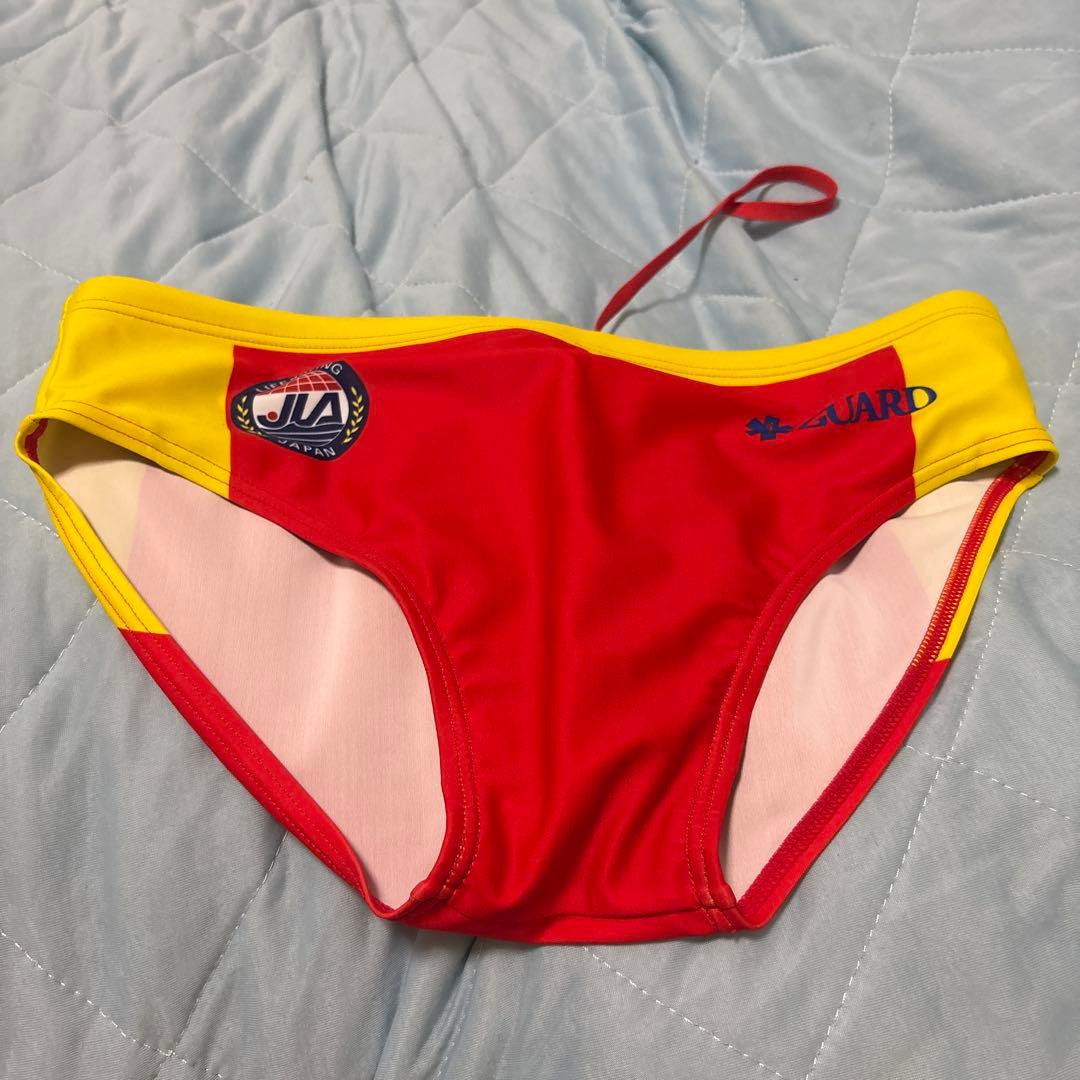 Lifesaving Japan GUARD 競泳水着 赤/黄色