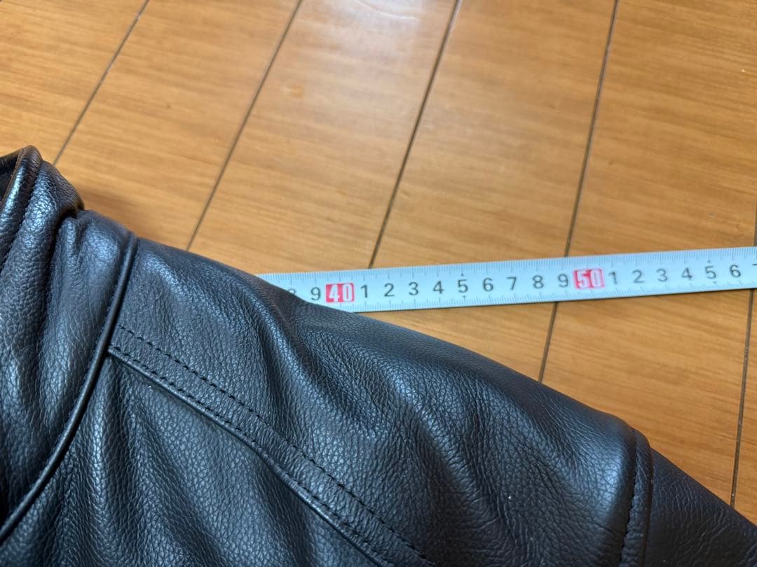 RSタイチ　ZIM+BA ブラックレザージャケット シングルライダース