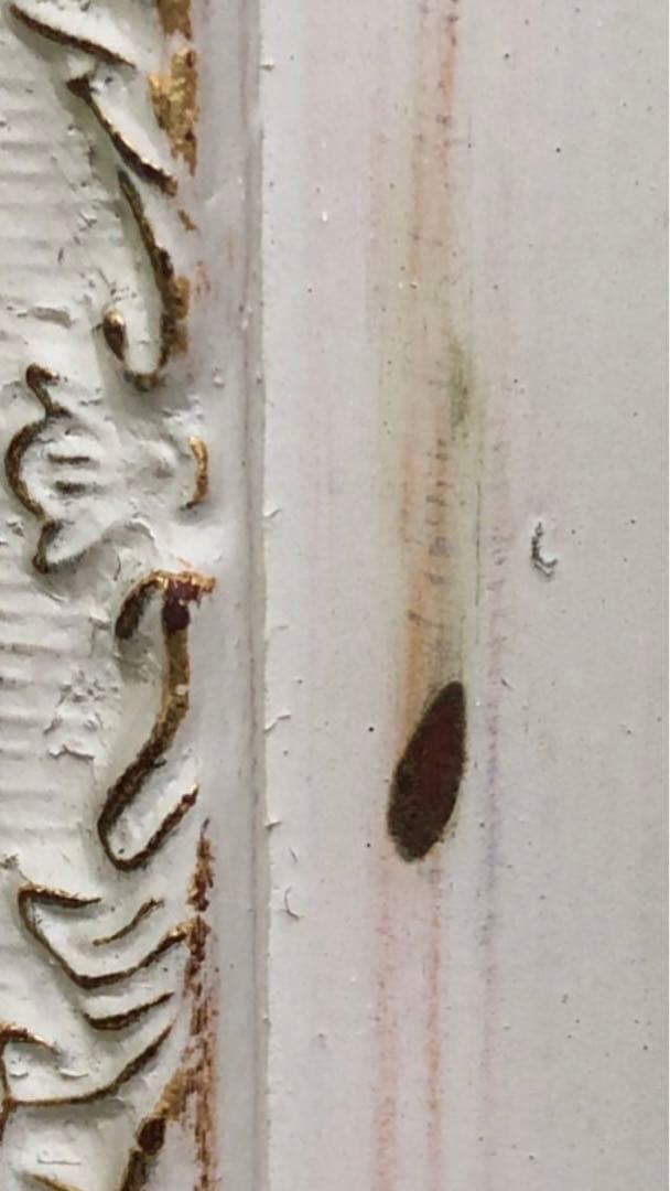 ロココ♦️大型 高級 フレンチ アンティーク全身ミラー♦️ホワイトシャビー♦️送料込