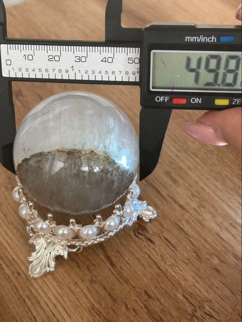 希少！！パイライト共生ホワイトフローライト 天然石