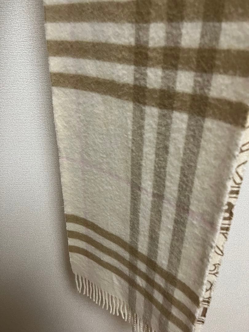 BURBERRY　バーバリー　マフラー　カシミア100％　リバーシブル