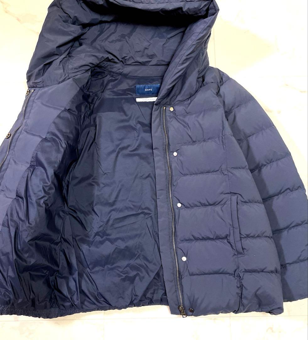 ☆美品☆シップス 定価40,700円【河田フェザー】フードショートダウン 36