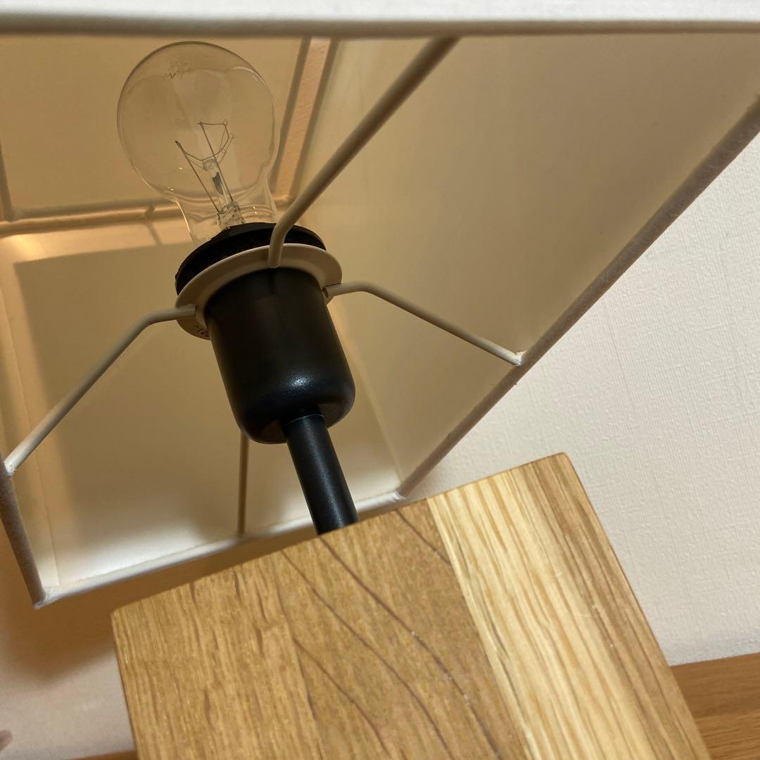 無印良品 MJ-SOSA スタンドライト用オーク材スタンド 四角シェード