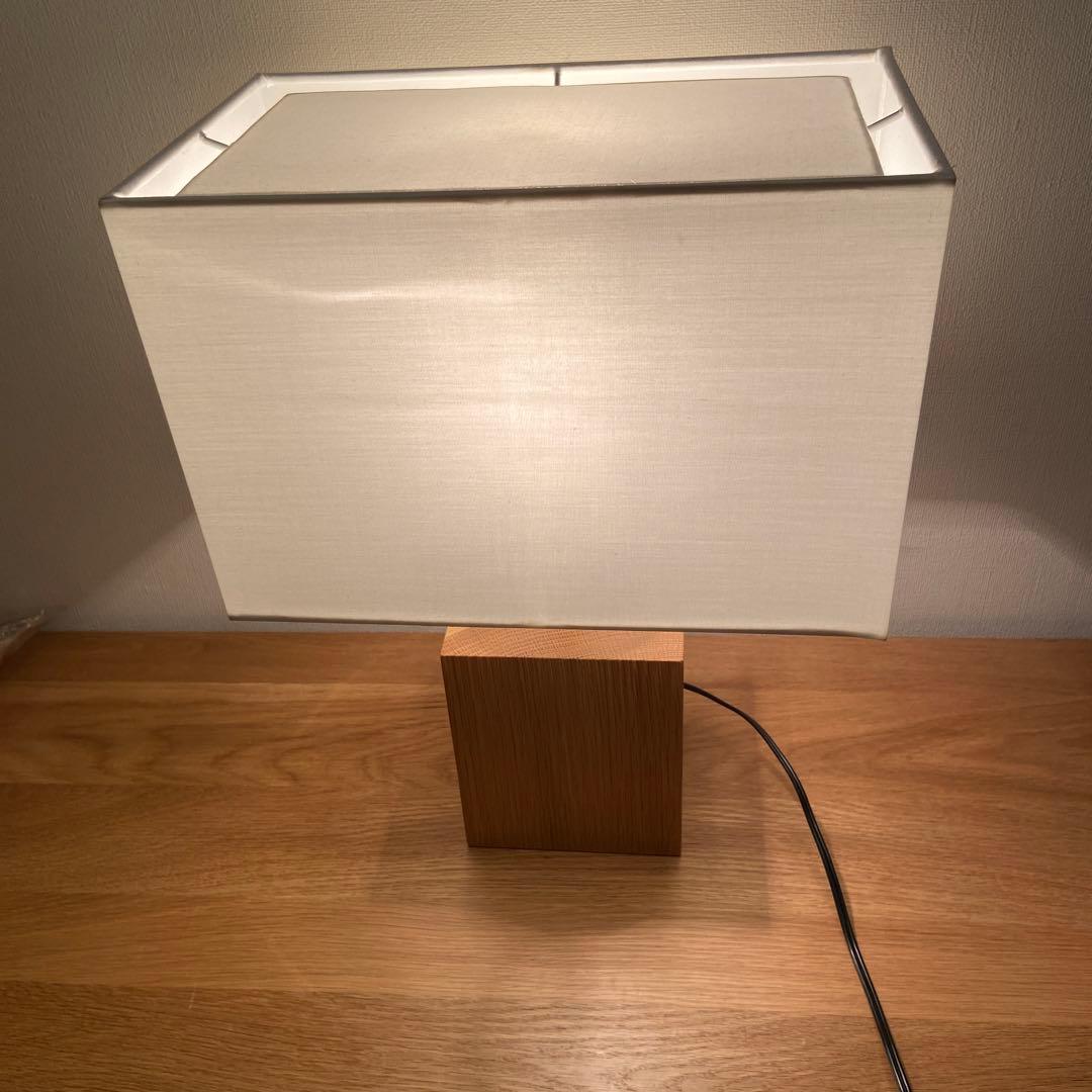 無印良品 MJ-SOSA スタンドライト用オーク材スタンド 四角シェード