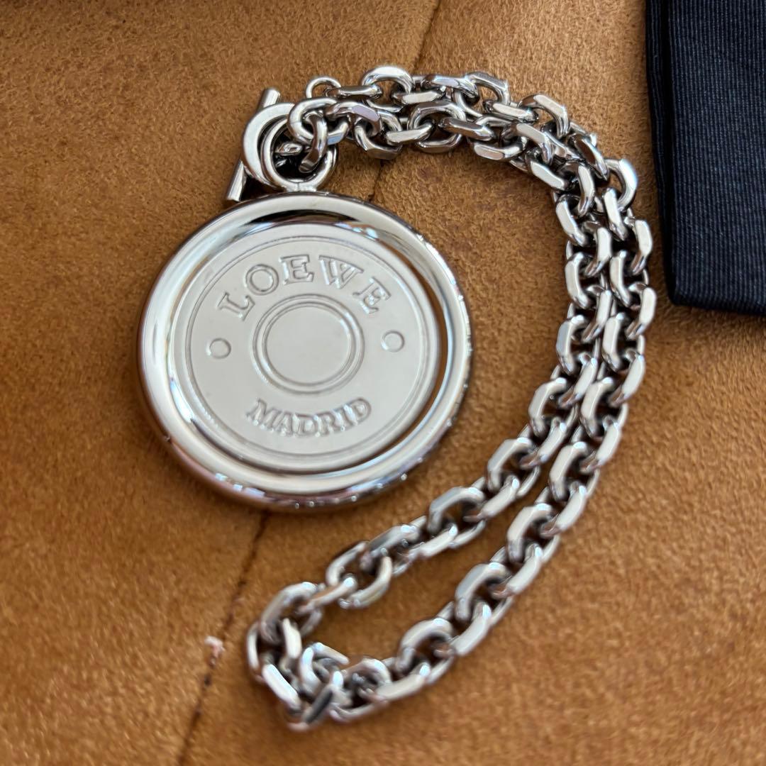 LOEWE 【レア】ロエベ  バッグチャーム キーホルダー シルバー