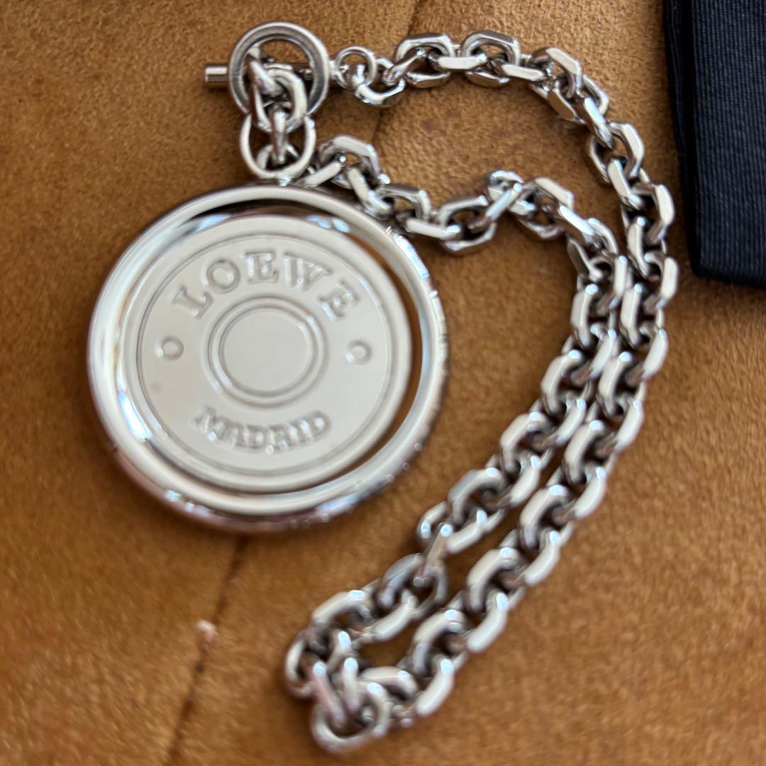 LOEWE 【レア】ロエベ  バッグチャーム キーホルダー シルバー