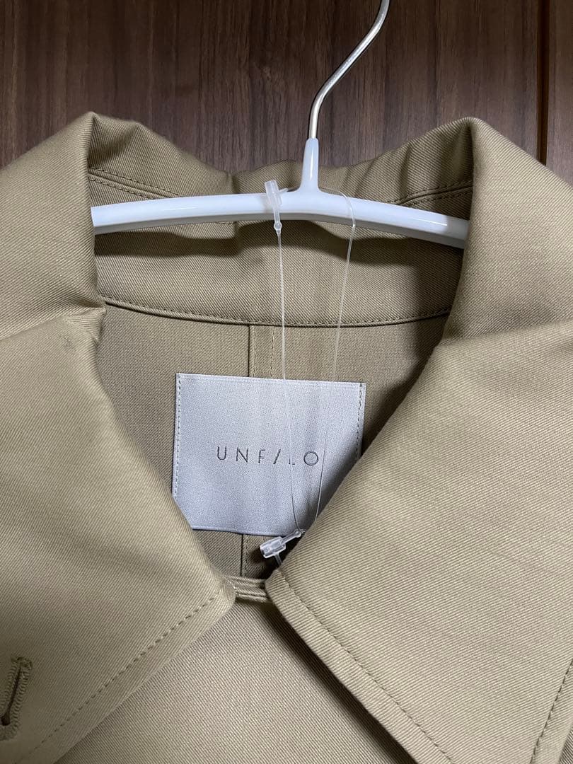 新品未使用　unfilo 洗える】ロングトレンチコート キャメルXLです。