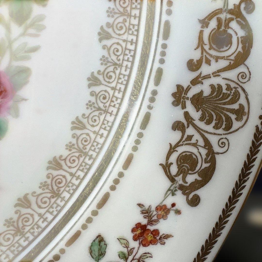 セーブル　SEVRES 金彩花柄プレート　24.8cm