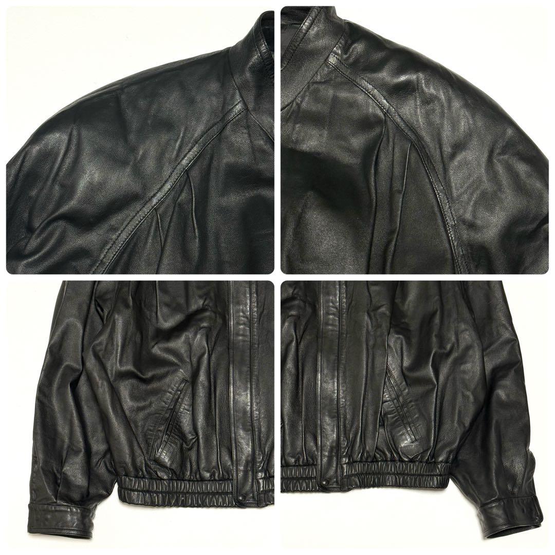 BALLY イタリア製 ヴィンテージ レザージャケット 実寸XL 相当 ブルゾン