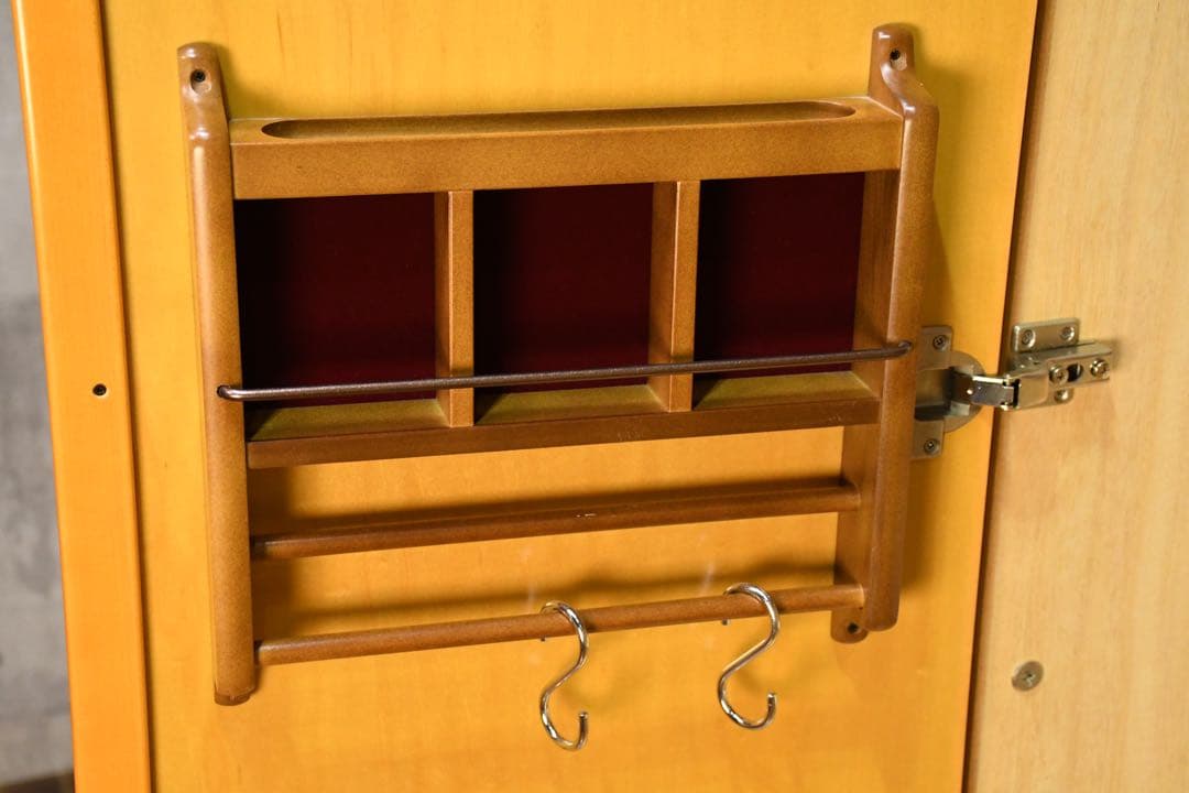 DEK40 府中家具 バーズアイメープル ワードローブ 最高級 鳥目杢 3面扉