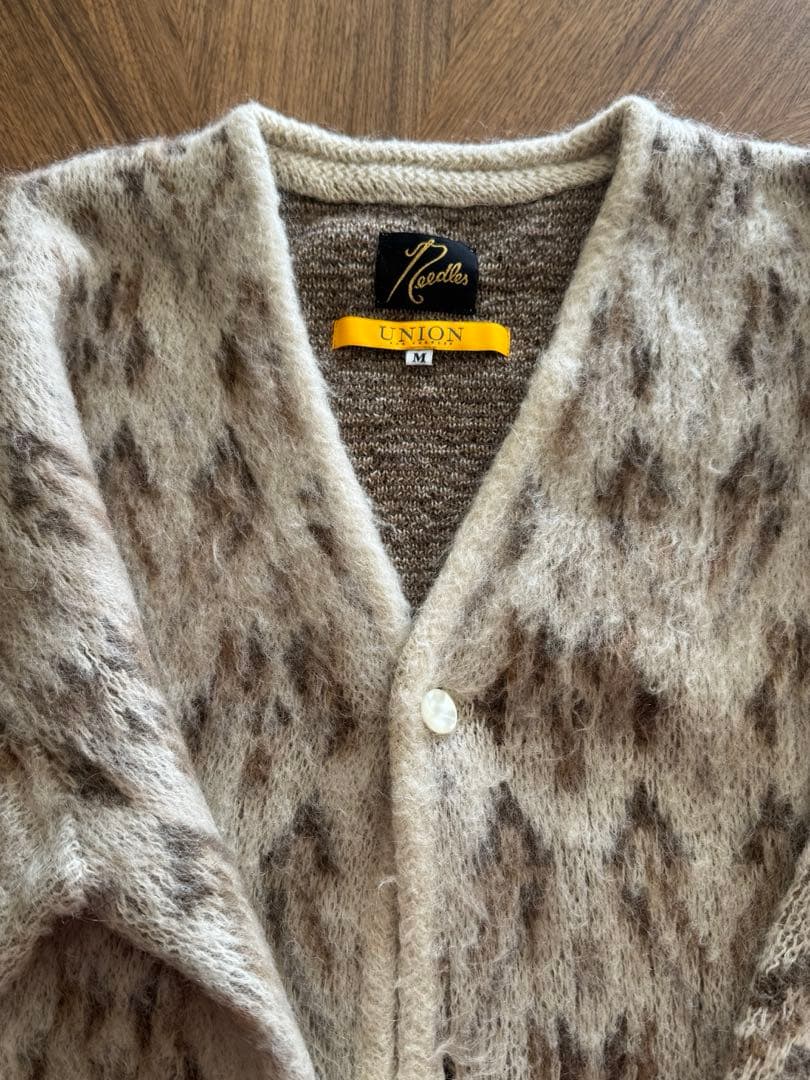 UNION別注 needlesモヘアニットカーディガン