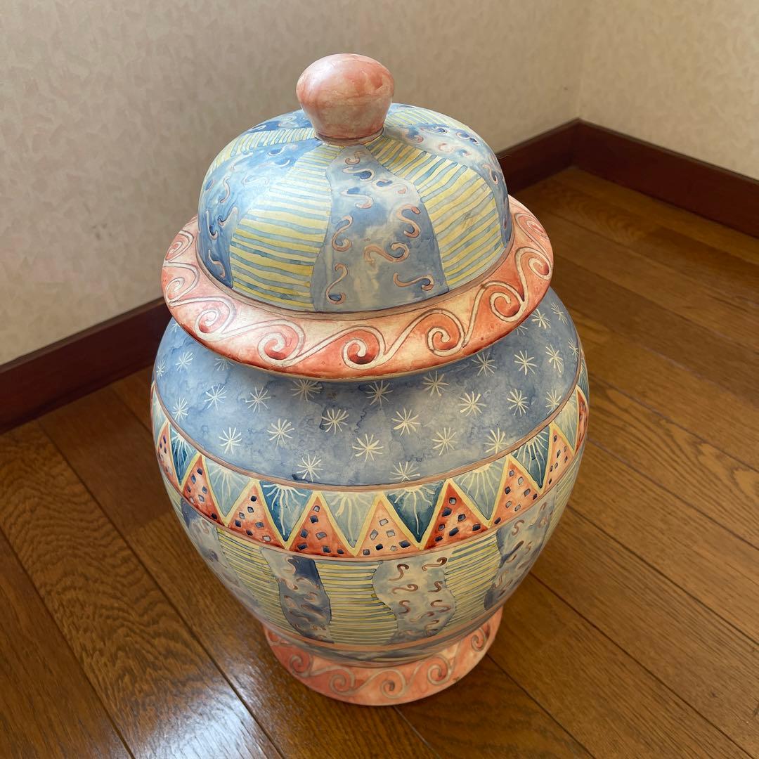 メートランドスミス MAITLAND SMITH 陶器製壺　蓋付き　ヴィンテージ