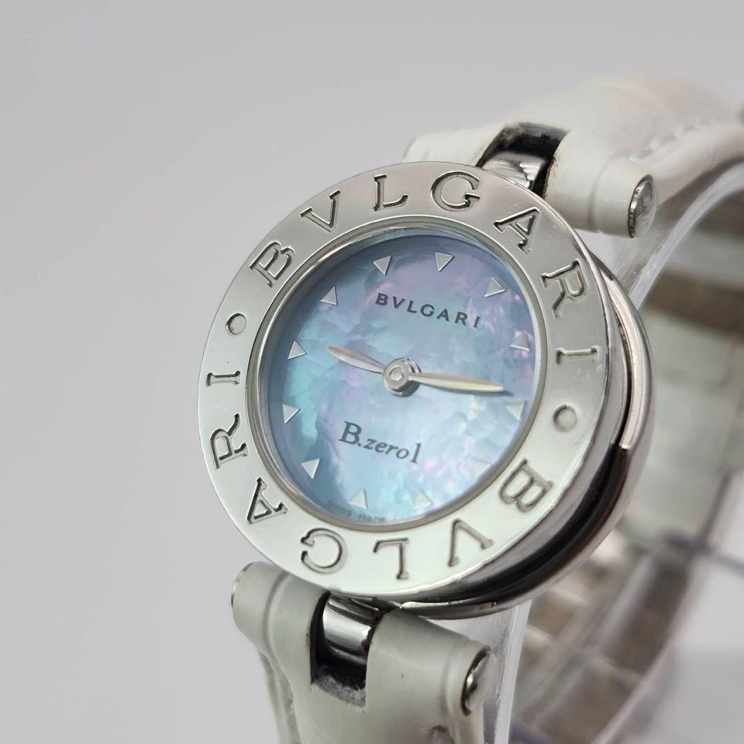 新品ベルト　ブルガリ　腕時計　ビーゼロワン　ブルーシェル　BZ22S レザー