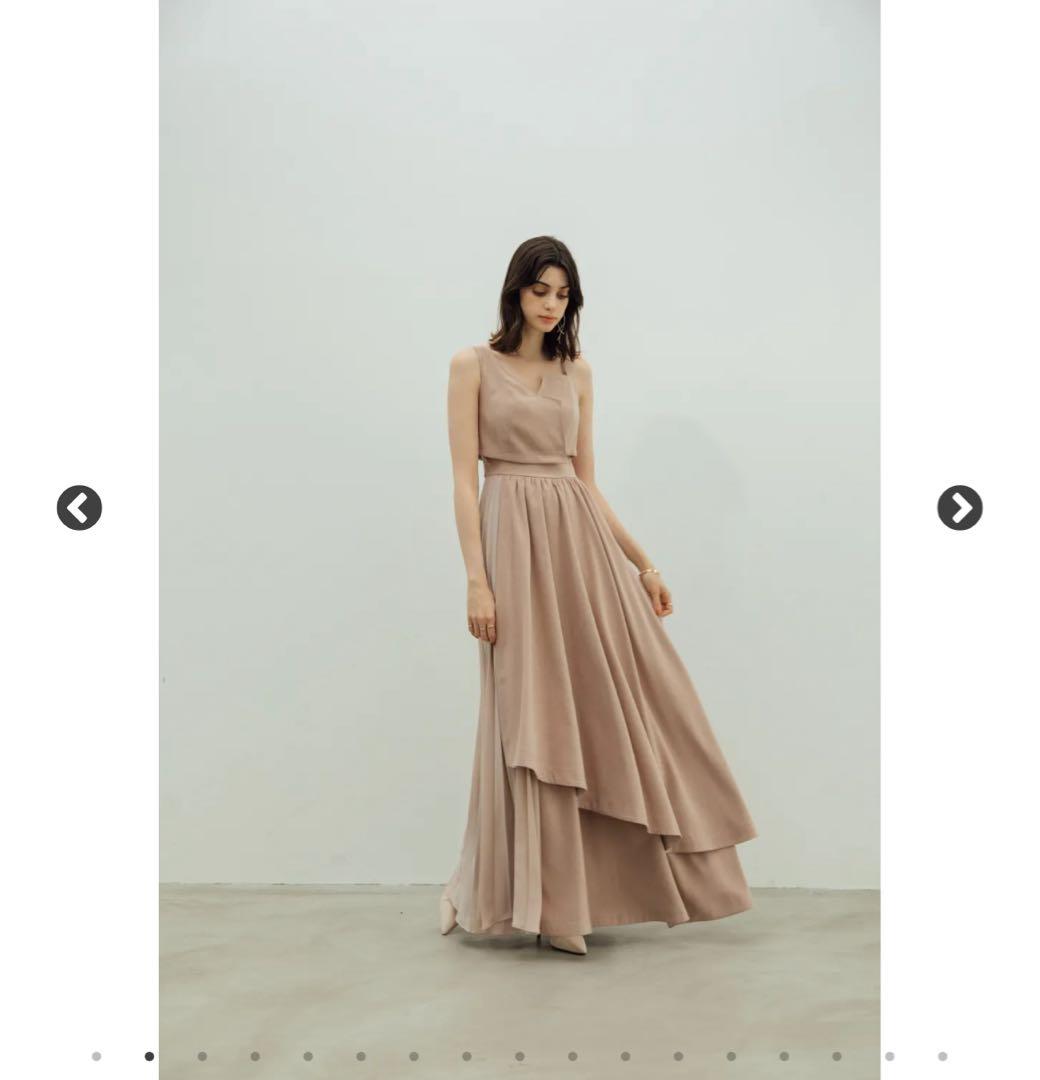 ワンピース Pleats Asymmetry Dress(Light Pink)
